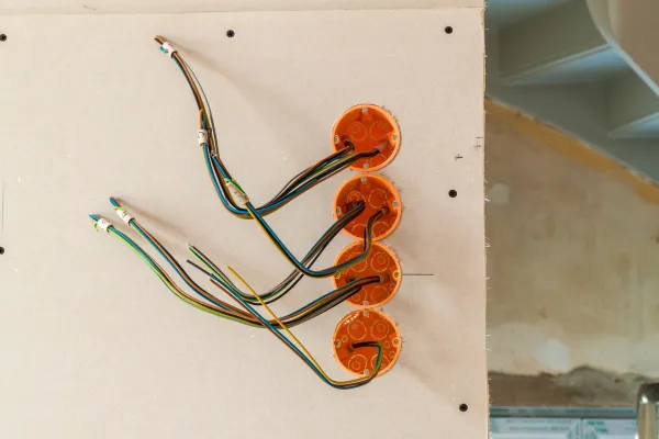 Installation électrique neuve dans un logement